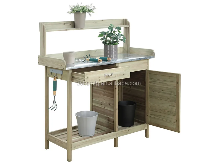 DIY Outdoor Garden Potting Bench Modern Table Garden Work Bench