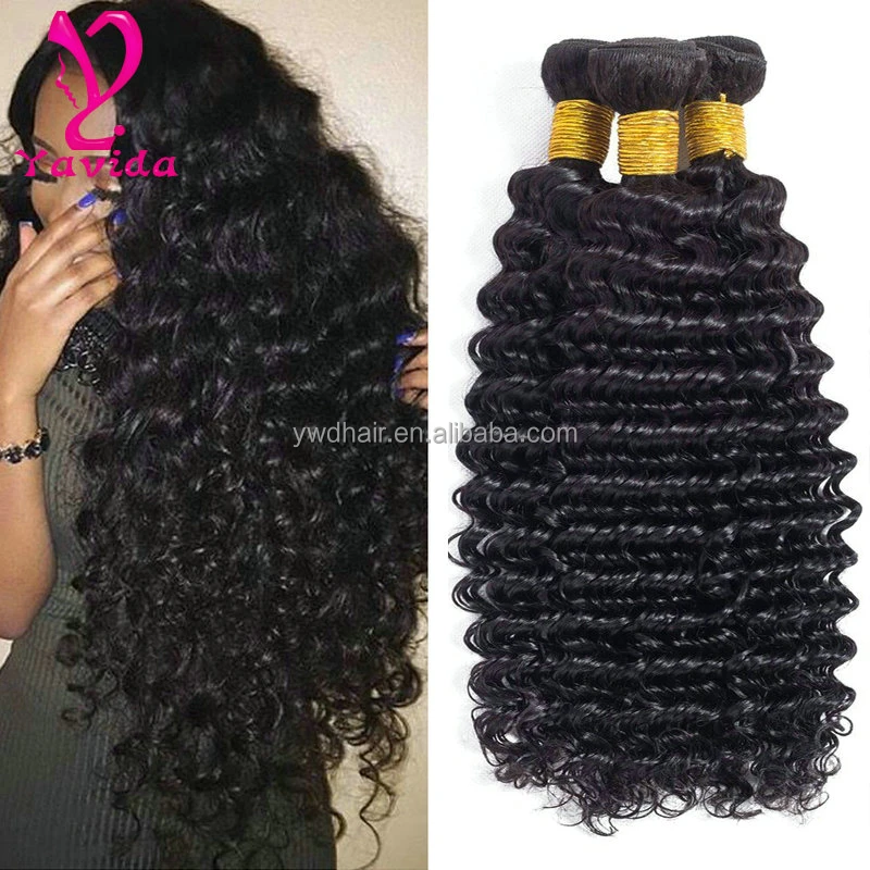 Yavida Wholesale weaving remy indian human hair import 2017 Best Selling Products deep curly hair on Alibaba