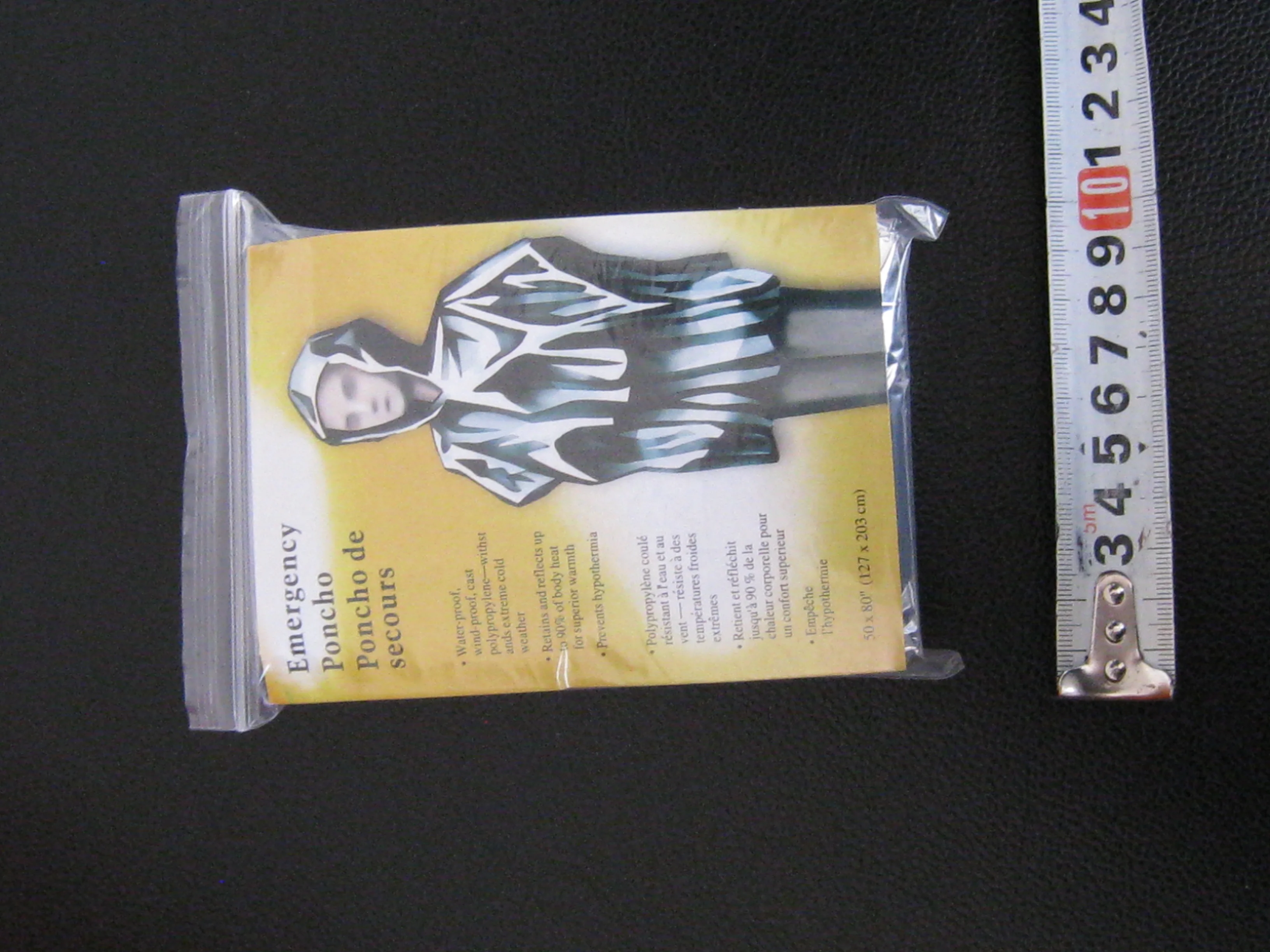 emergency poncho foil poncho