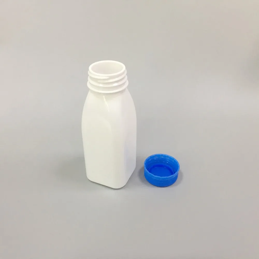225ml White PET Plastic Bottle Milk Beverage Bottle