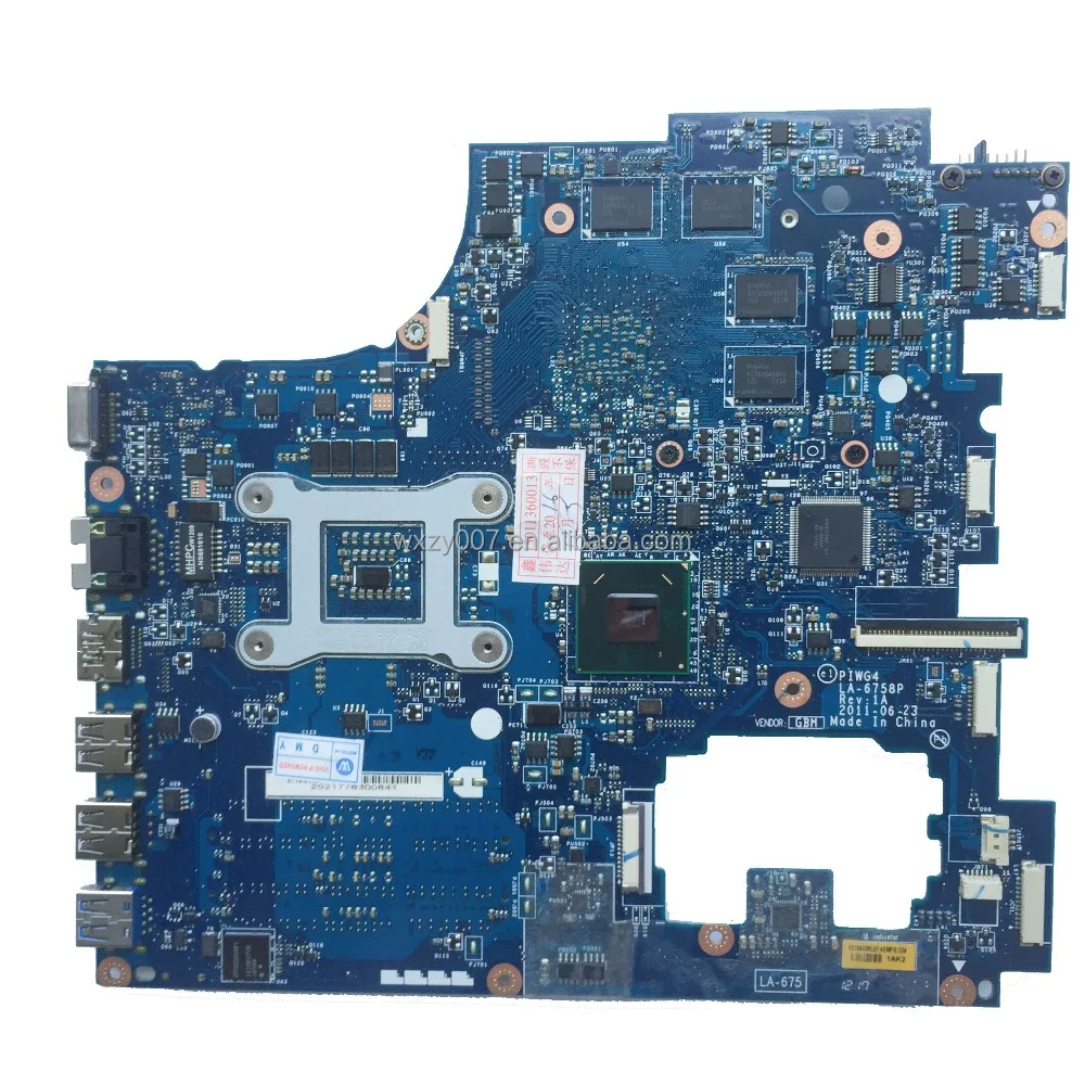 For lenovo G770 Notebook Motherboard mainboard PIWG4 LA-6758P DDR3 100% tested