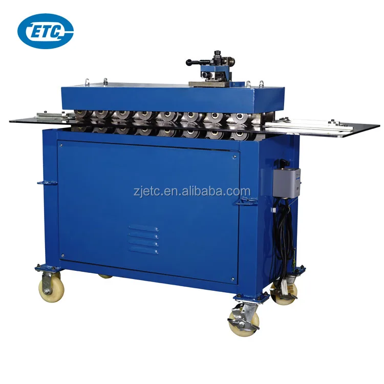 Rectangular 2200W HVAC duct Pittsburgh lock forming machine / lockformer machine for sale