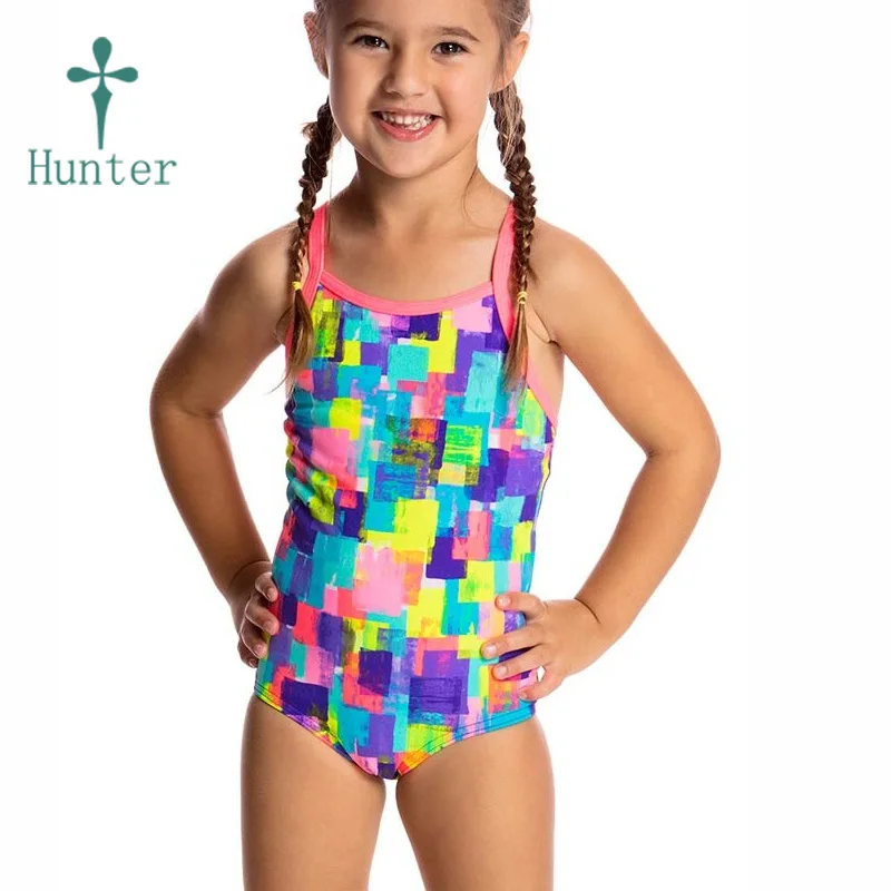 
Swimwear Manufacturer Summer Kids Children One Piece Bikini Swimsuit Slim Fit Girls Swimwear 