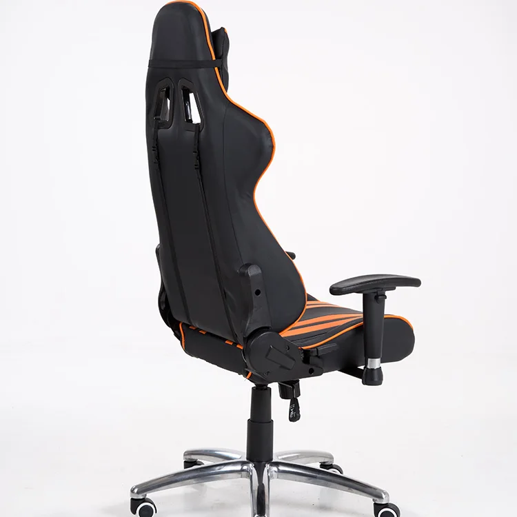 China cheap rotation 54cm seat width racing office chair with wheels