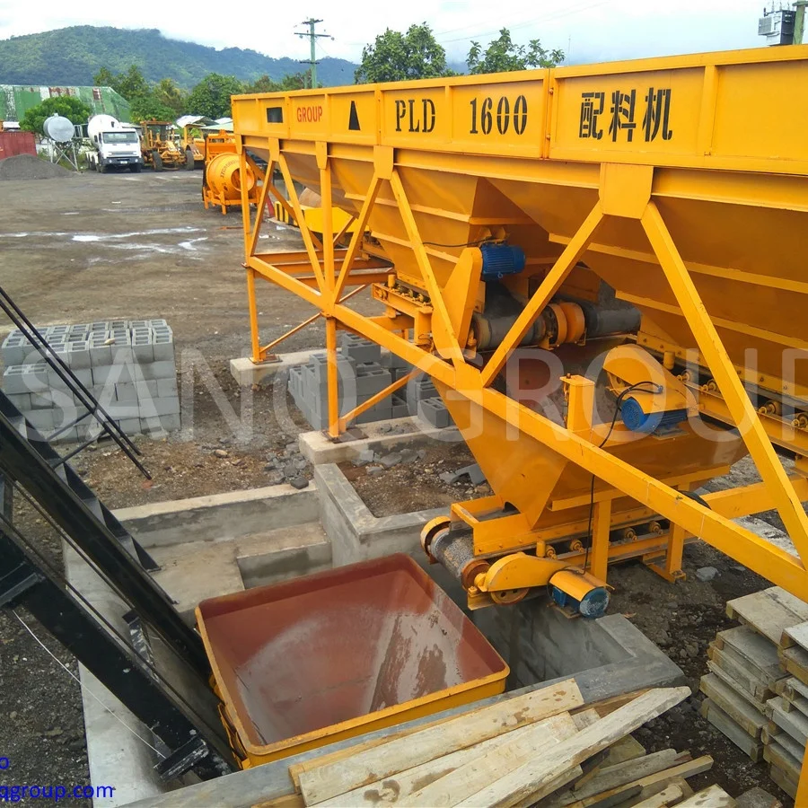 Hot Sale HZS Series Hopper Type Concrete Batching Plant  Hopper concrete mixing plant