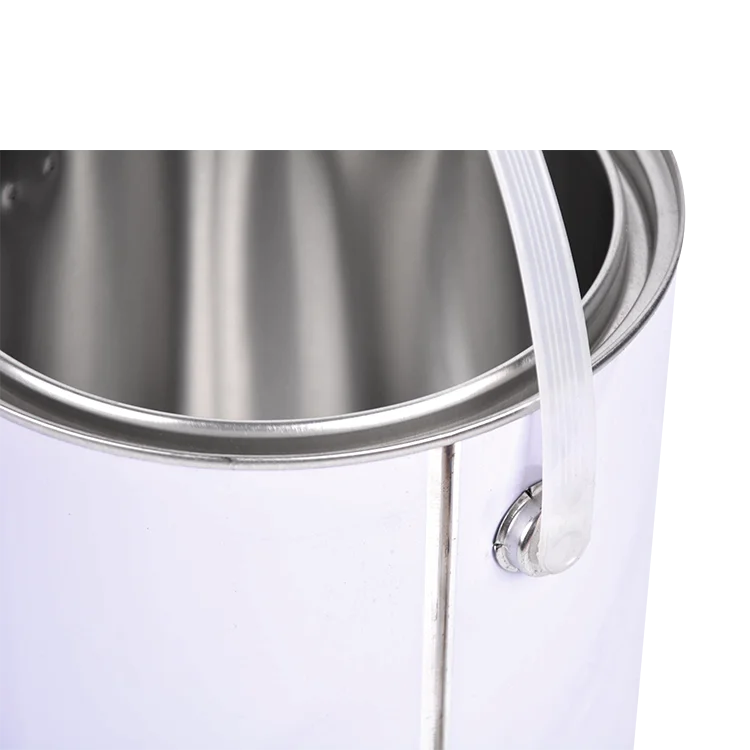 1L white round metal tin can manufacturer