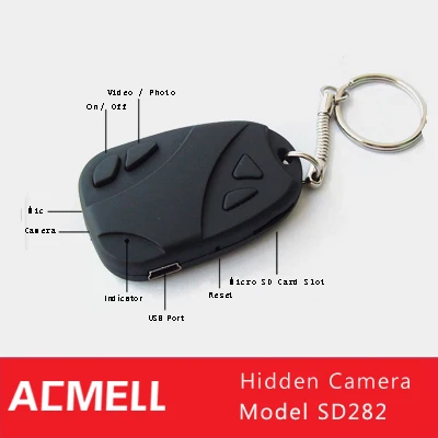  Acmell SD282 808 брелок видеокамера