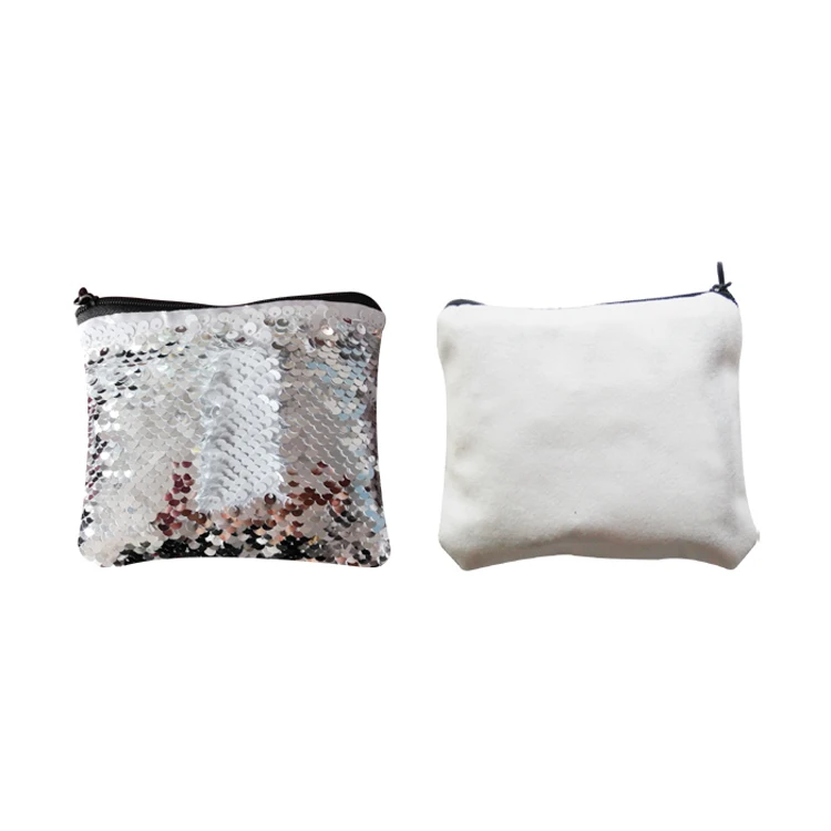 Prosub Sequin Sublimation Purse Blank Personalized Customization Printing Sublimation Sequin Coin Wallet