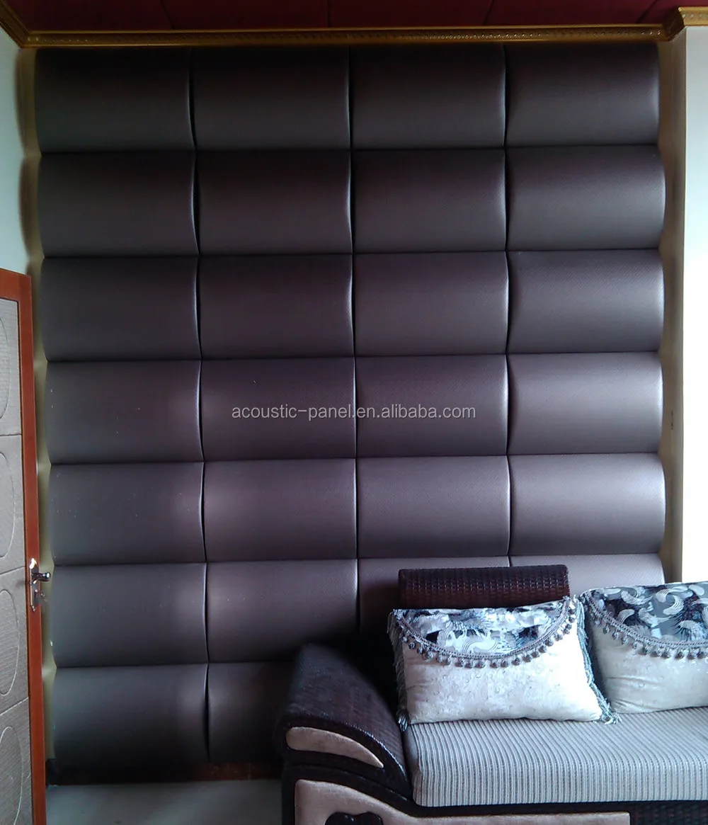 Factory Customized Arc-Shaped Polyurethane Foam 3D Wall Panel Faux Leather Wall Panels Interior Wall Paneling Uk