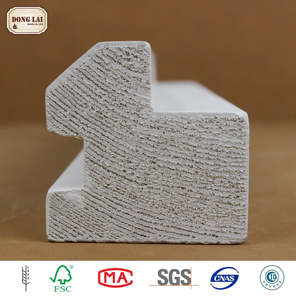 Водонепроницаемая грунтованная отделка из сосновой древесины для украшения дома