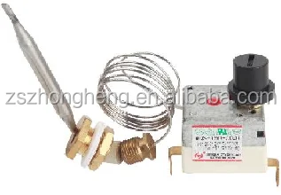 16/30A 20-320 degree 125/250VAC Safety  limiter stainless steel manual control capillary thermostat
