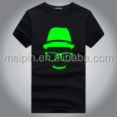 
Customized Heat Transfer reflective LOGO tshirt 