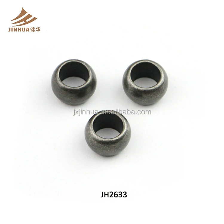 Wholesale 6.5MM Big Hole Metal Beads For Swimsuit In Nickel