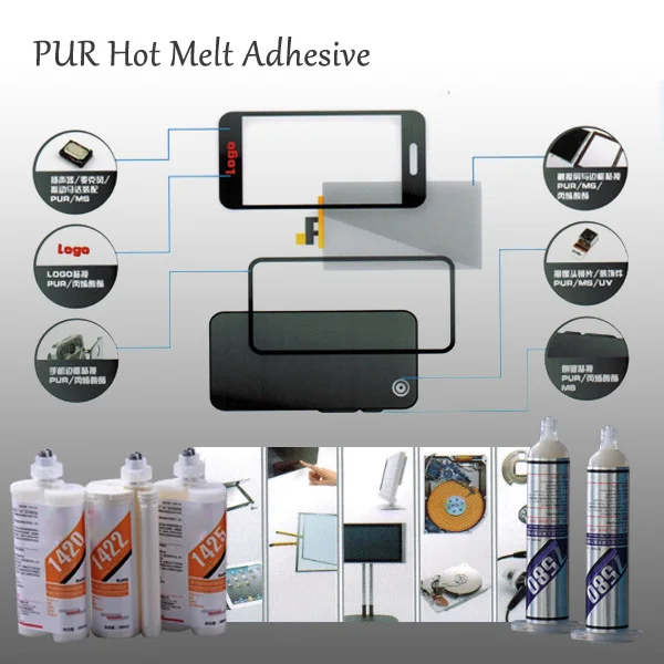 100% твердых низкая вязкость длинные время открытия PUR горячего расплава клей для объектива / чехол и корпус в сборе