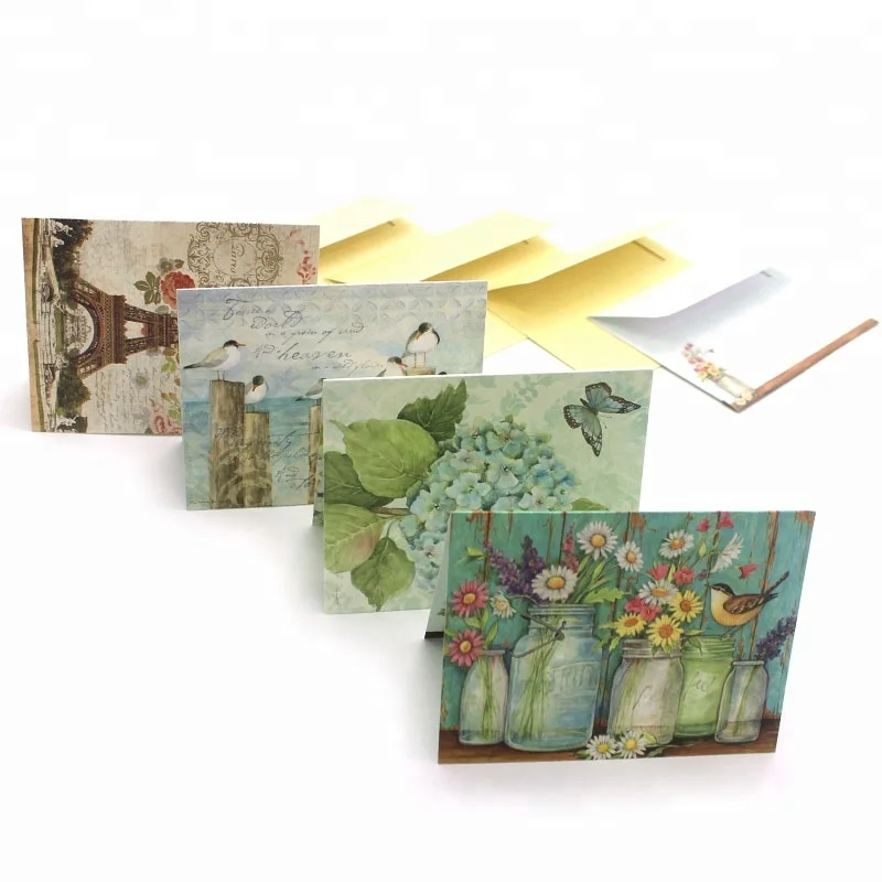 Eco - Friendly Printed Elegant Picture Color Postcard