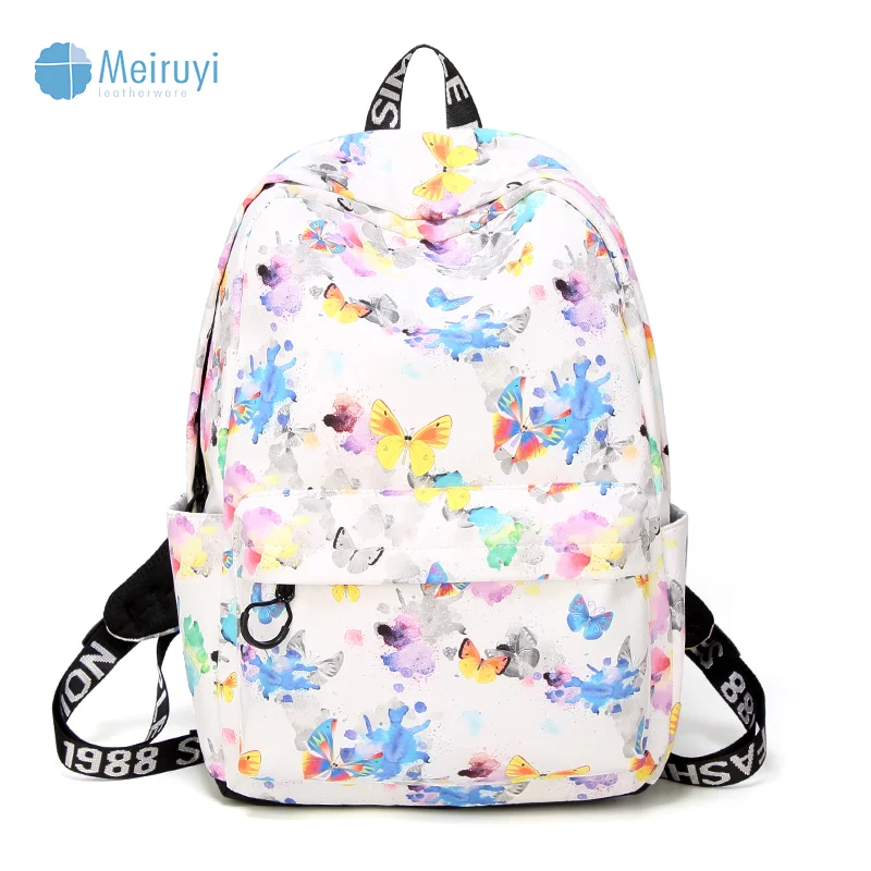 floral bag back pack girls backpack laptop bags school bag for ladies