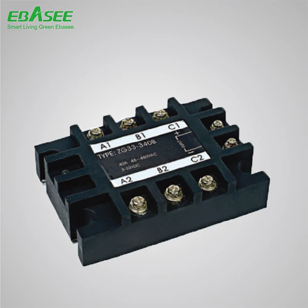 three phase solid state relay ZG33-325B input voltage 80-250VAC output voltage 90-480VAC 25a