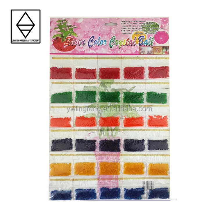 LF-111-30 linkfun 2-2.5 mm jelly balls for decoration crystal mud soil colorful water beads