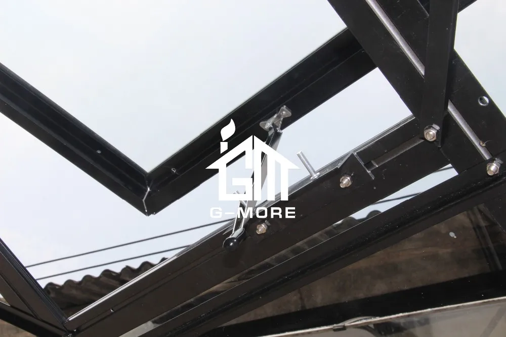 Easy DIY four season aluminium frame glass flower house