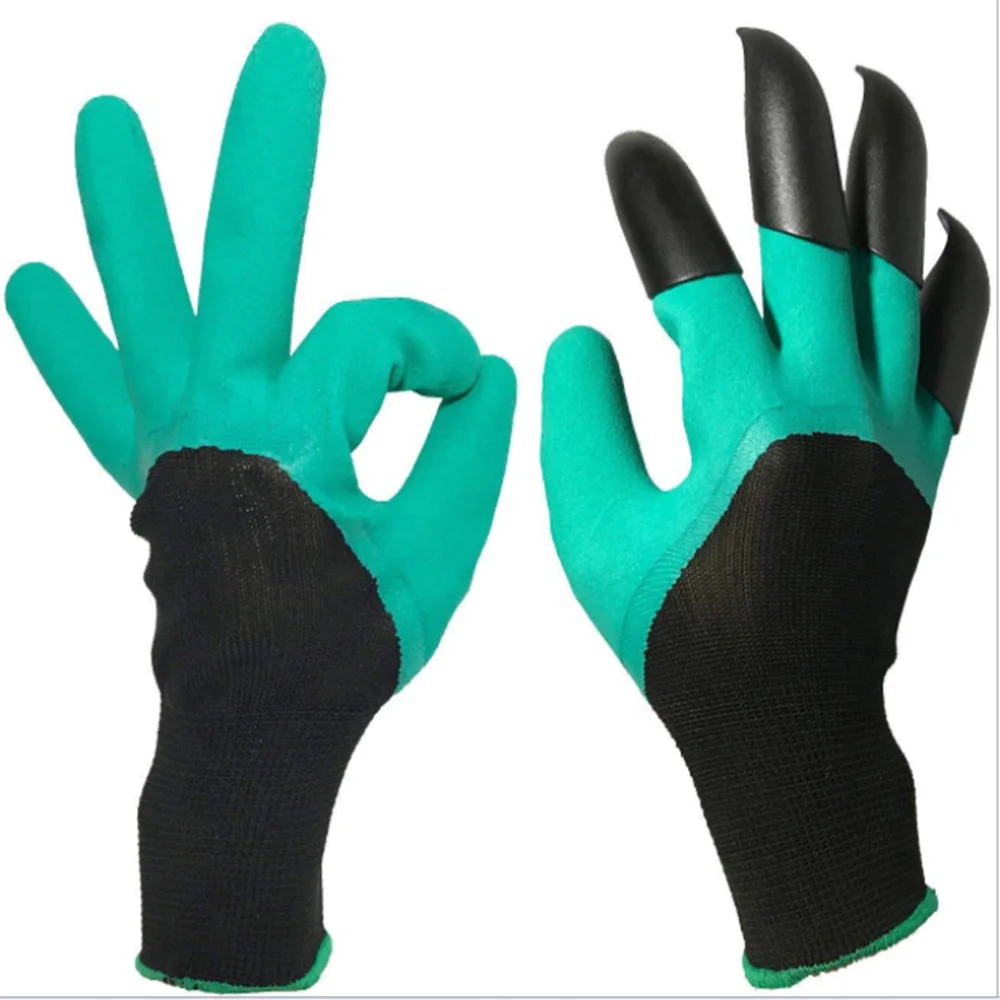 Garden Gloves with Fingertips Claws on Each Hand- for Right Handers & Left Handers- for Digging and Planting
