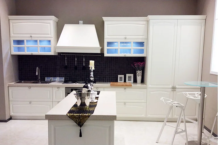 Melamine MDF fiber Kitchen Cabinet