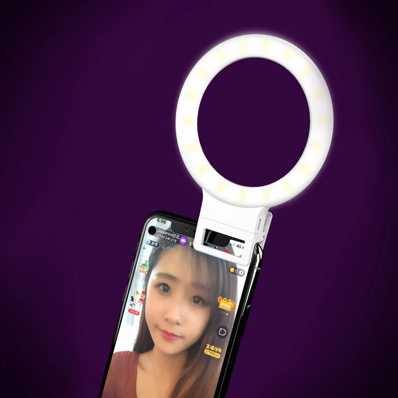 beauty cellphone 40 led selfie ring light rechargeable design