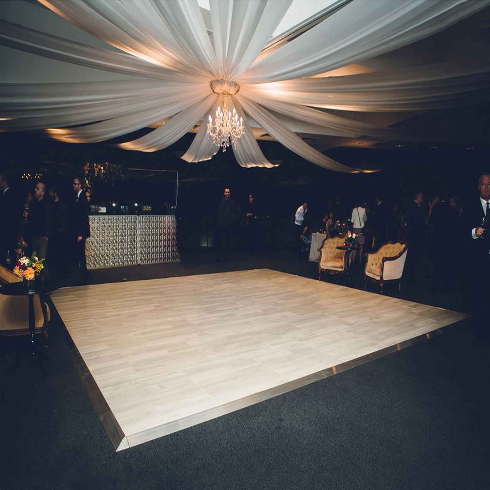 
Durable Event Hall Banquet Room Wooden Dance Floor Wooden Outdoor Furniture Set 