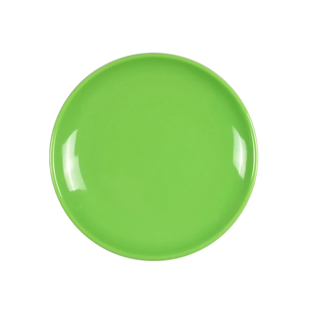 colorful customized round dinner plate