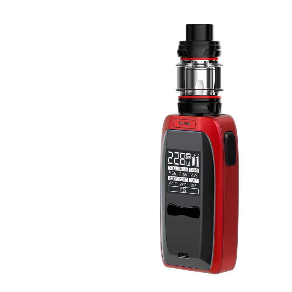 100% Оригинальный стартовый набор ATVS Blade 228 Вт электронная сигарета с переменным напряжением вейп-ручка с цифровым дисплеем вейп-моды