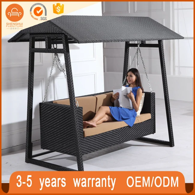 
Leisure Blackswing Chair Garden Swing Hanging Chair Rattan Wicker Hanging Swing Chair With Canopy 