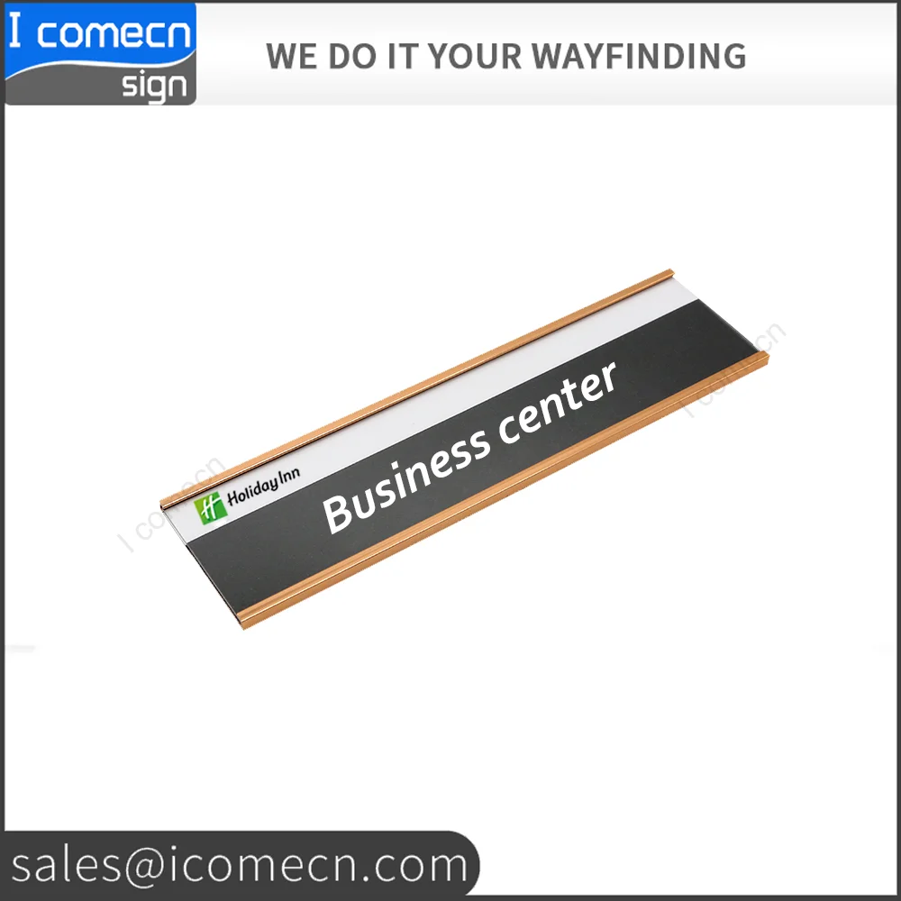 Wall Mounted Interior Signage Office Door Sign with inserted plate