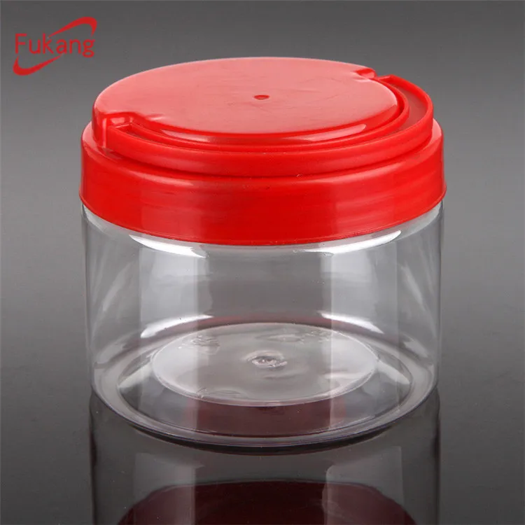 10 OZ Empty PET Plastic Food Packaging Jar with Lid For Peanuts