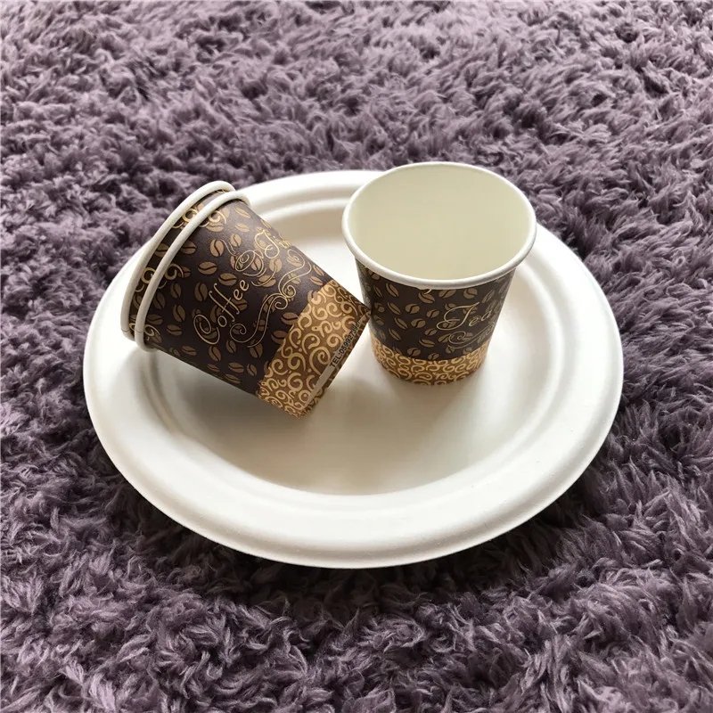 
custom printed paper cups 8OZ custom disposable hot drink paper cup 12O Z single wall biodegradable paper cups 16OZ 