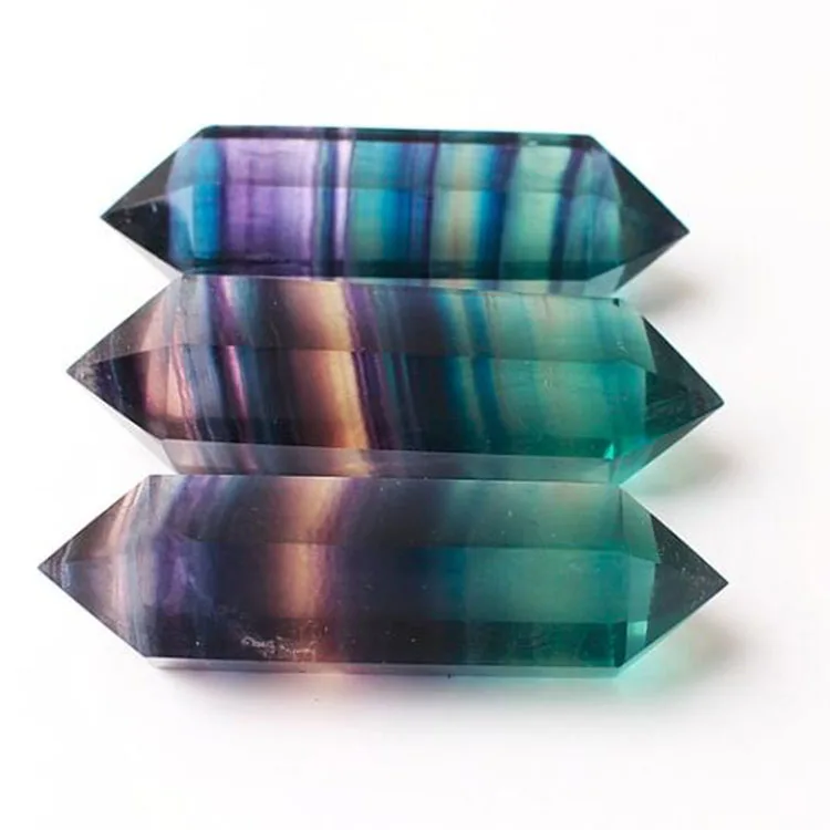 Crystal Image Product Type Point Crystal Material Point Rainbow Fluorite Double Terminated Crystal Point