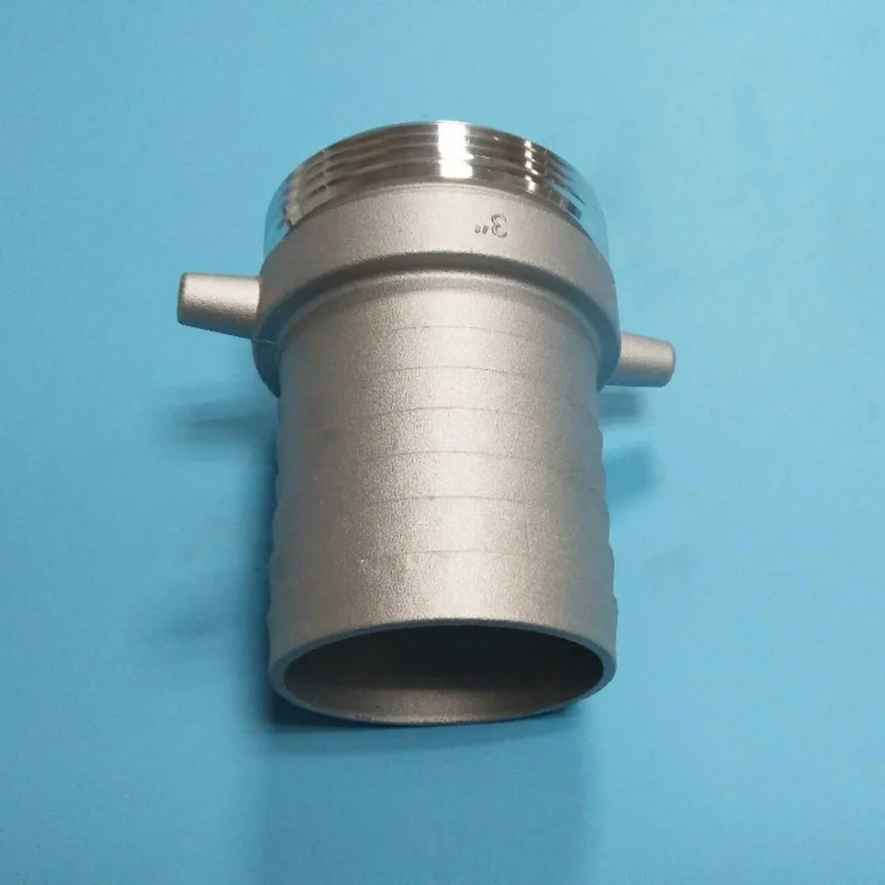 Metal die casting fire fighting hardware, pin lug suction hose coupling, male shank