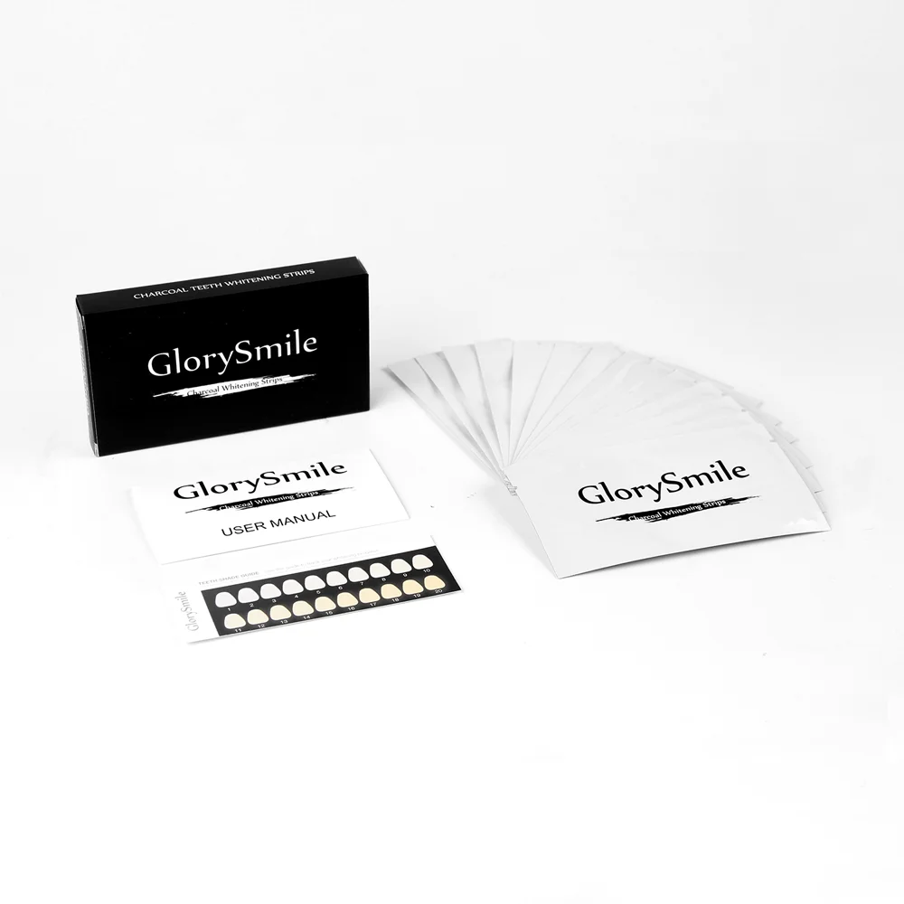 Luxury Teeth Whitening Activated Charcoal Strips for Stain Removal Dental Care OEM Custom Branding (CE Certified)