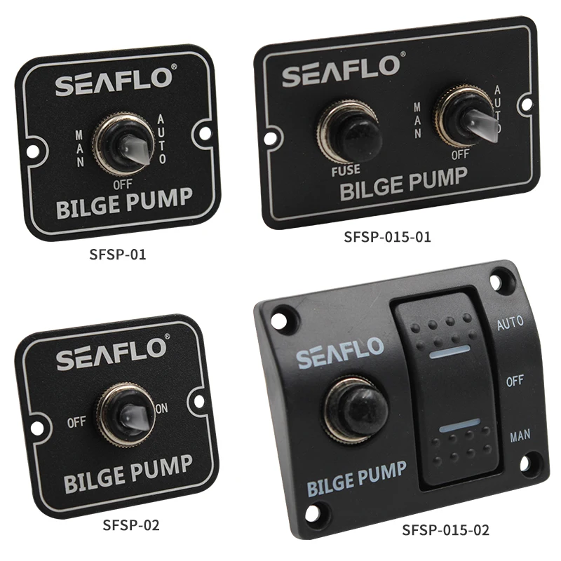 Boat Switch Panel With Led Light 2/3 Way For Bilge Pump