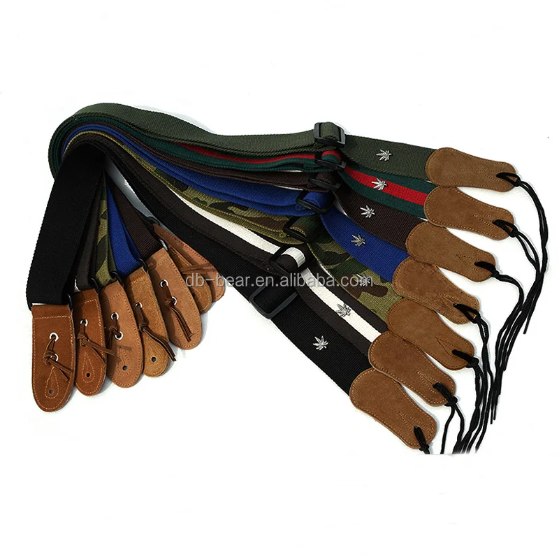 
packaging genuine leather electric bass guitar straps 