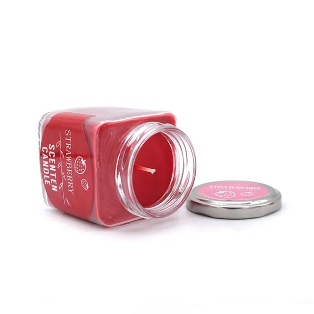 New design Eco-Friendly  home fragrance square shape Aromatherapy candles novelty candles