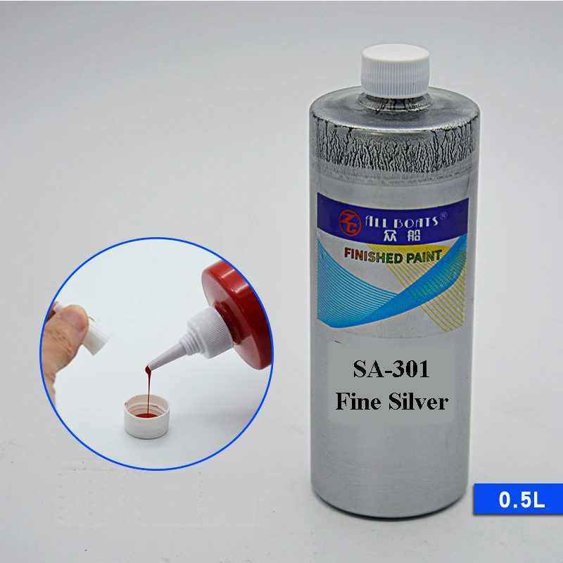 Automotive body touch-up paints twinkling fine silver glitter gray car base coating paint