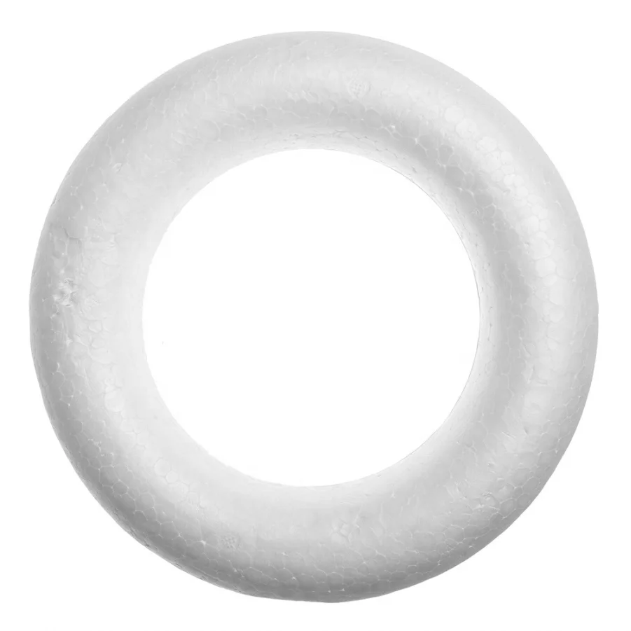 Most popular Machine Manufacture Packaging Styrofoam Wreath Rings Eps Raw Material Expanded Polystyrene for Home decoration