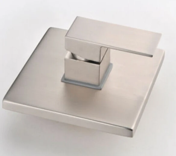 
Wholesale And Retail Modern Brushed Nickel Shower Valve Square Single Handle Shower Faucet Control Valve Wall Mount Mixer Valve 