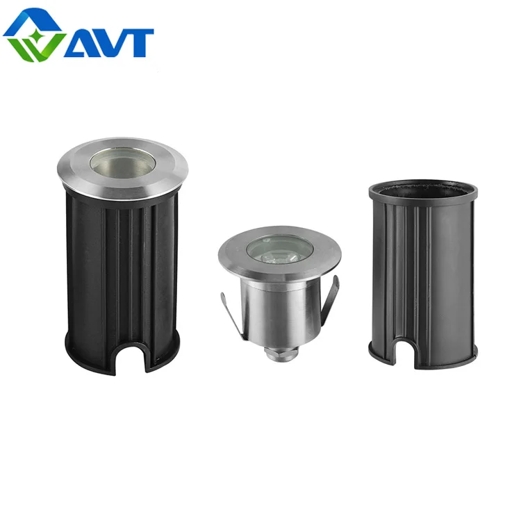 AVT 304 316 Stainless steel recessed  in ground concrete  light LED 12V IP67 IP68   Driveway light