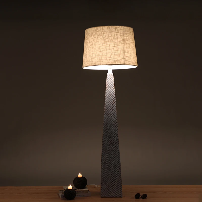 Wholesale modern poly resin nordic floor lamp resin home decoration tall lamp for home decor