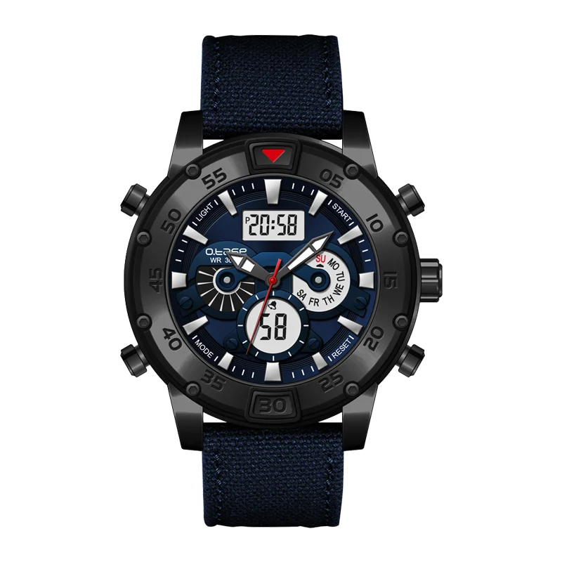 Japan movement sports watch polit fashion watch polar  multifunction analog digital stainless steel watch