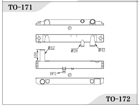 auto parts with auto radiator pa66 gf30 forcar parts accessories