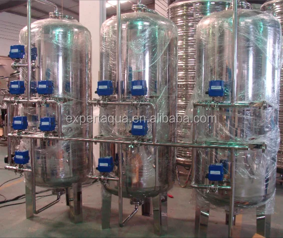 GMP standard SS316 Activated Carbon filter mechanical filter tank and softener for pharmaceutical water pre-treatment