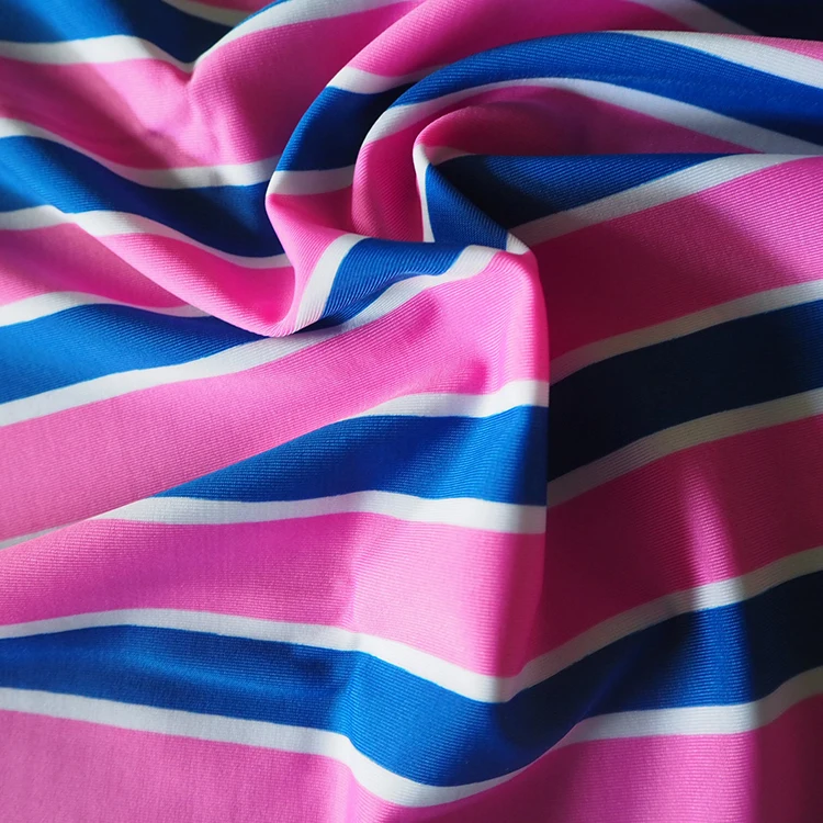 Custom printed rayon nylon 95% cotton 5% elastane lycra cotton spandex fabric