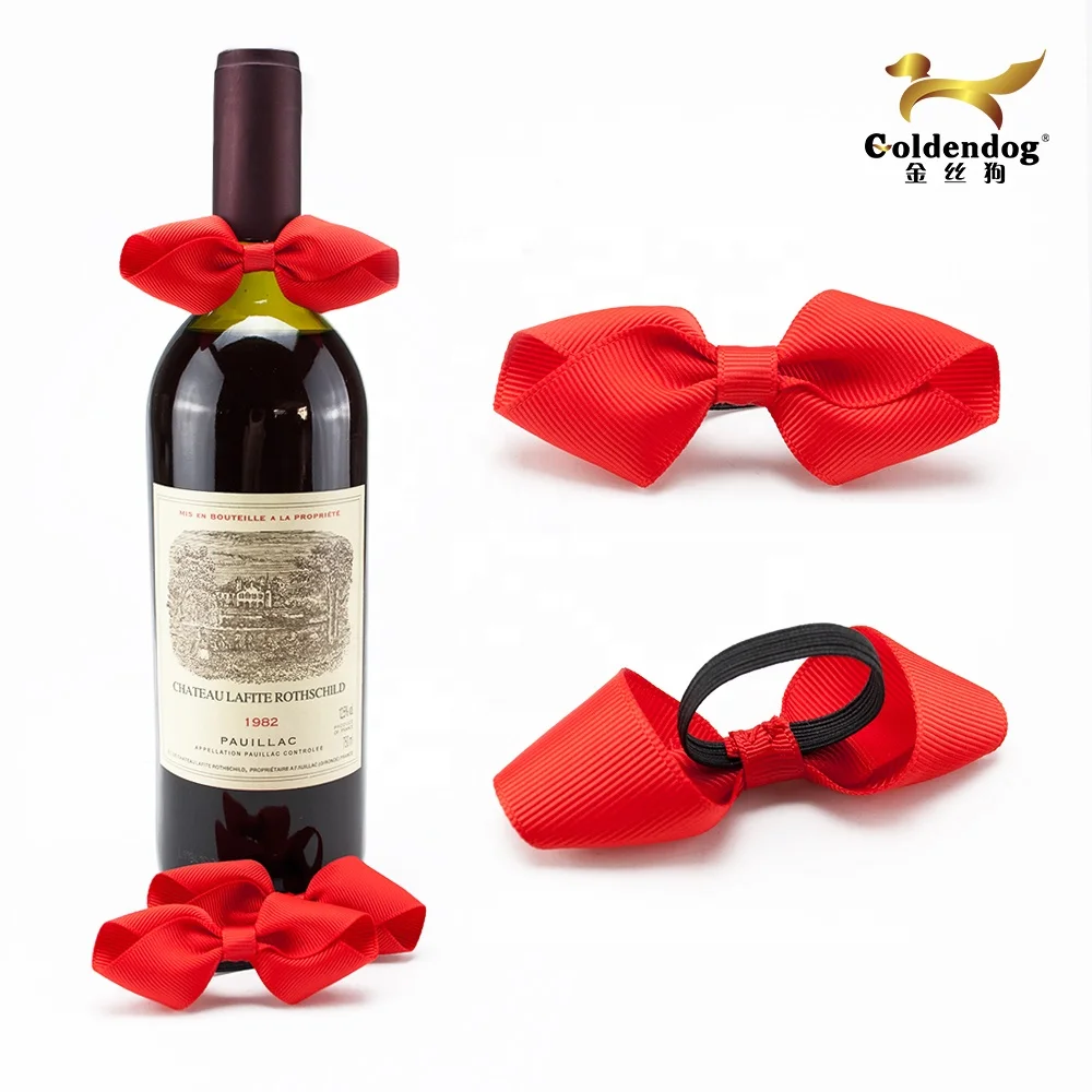 Premium Quality New Unique Style Wine Bottle Neck Decoration Bow Tie For Festival