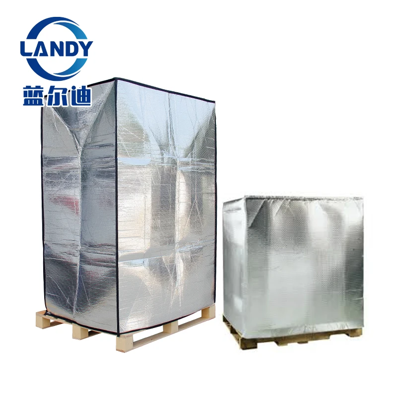 Aluminum foil Insulated reusable pallet wrap,Shipping packing thermal pallet wrap